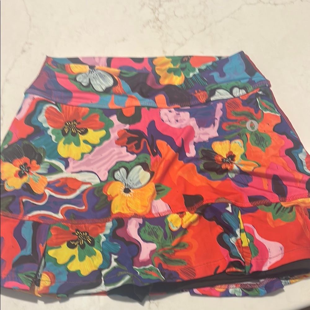Colorful Floral Skort